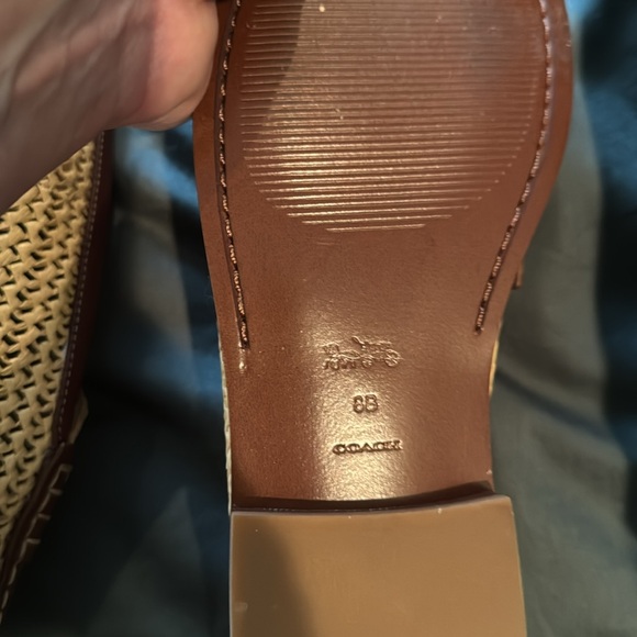 Coach Jolene Raffia Loafer 8 - Picture 4 of 5